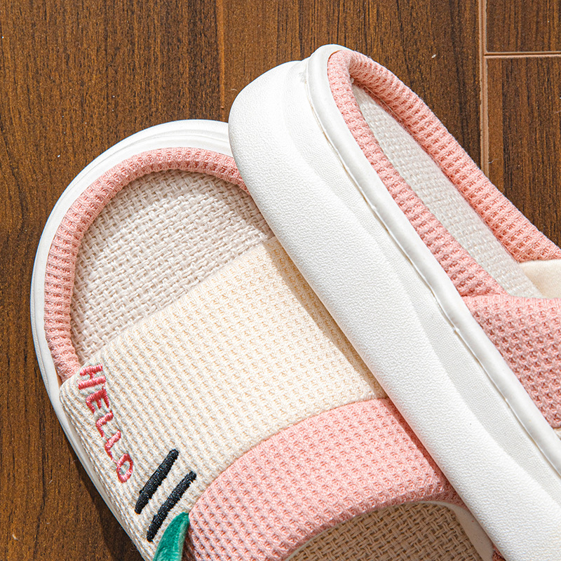 New Style Linen Slippers for W - Women Fashion Images บทวิจารณ์และราคา
