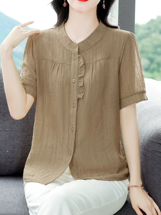 Fashionable Ice Silk Pleated C - Women Fashion Over 40 บทวิจารณ์และราคา