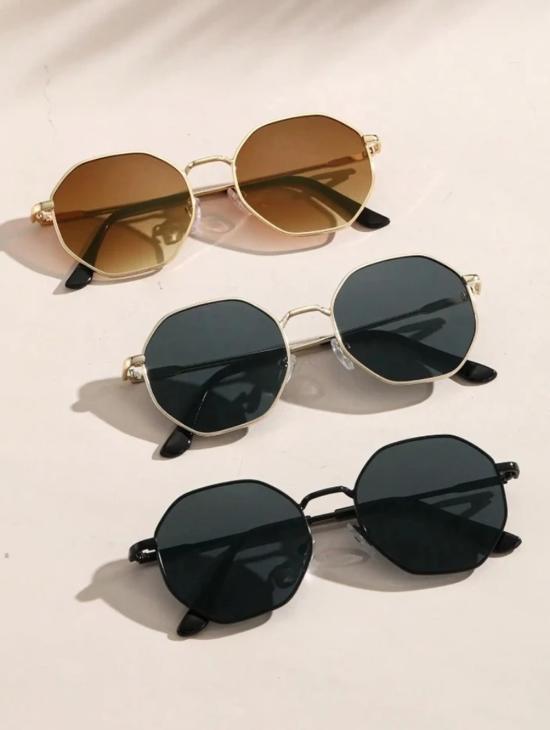 1/3 Pcs Metal Geometric-Round  - Women'S Fashion Eyewear บทวิจารณ์และราคา