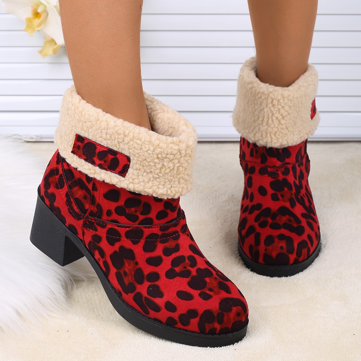 Winter Women chunky-square-hee - Women Fashion Online บทวิจารณ์และราคา