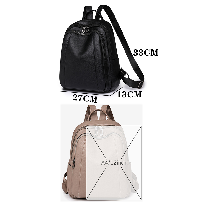 High Quality Leather Backpack  - Women Fashion Online บทวิจารณ์และราคา