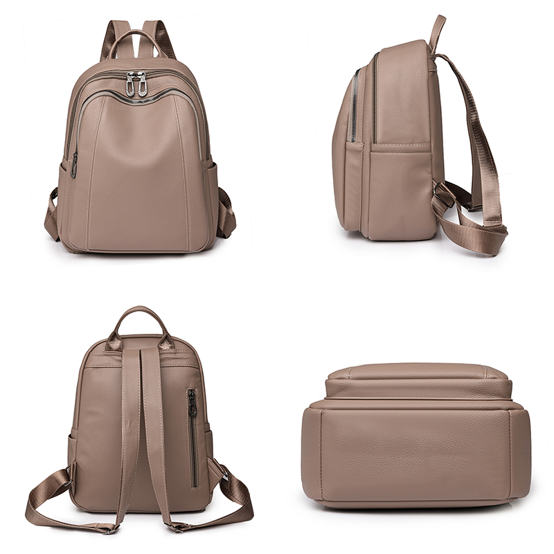 High Quality Leather Backpack  - Women Fashion Online บทวิจารณ์และราคา
