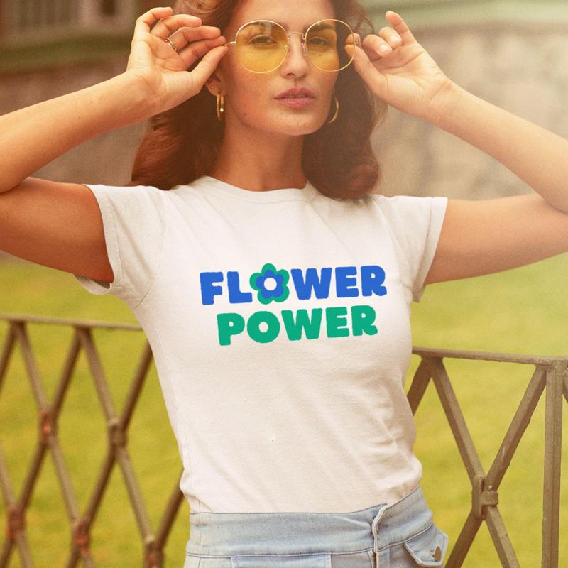 Flower Power T Shirt Hippie Fl - Women'S Fashion In The 60S บทวิจารณ์และราคา