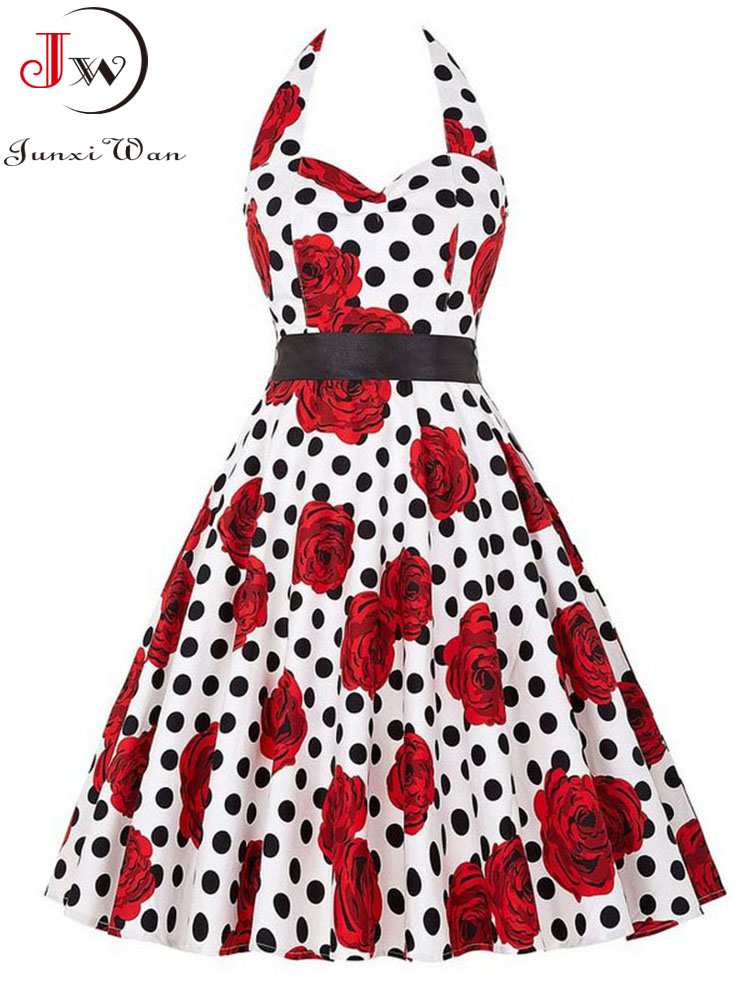 Women Summer Polka Dot Vintage - Women'S Fashion From The 60S บทวิจารณ์และราคา