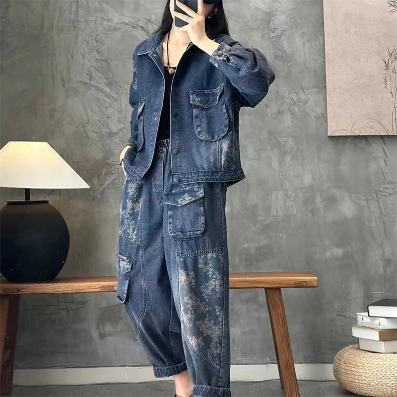 2025 Autumn Denim jacket Suits - Women'S Fashion Denim Jacket บทวิจารณ์และราคา
