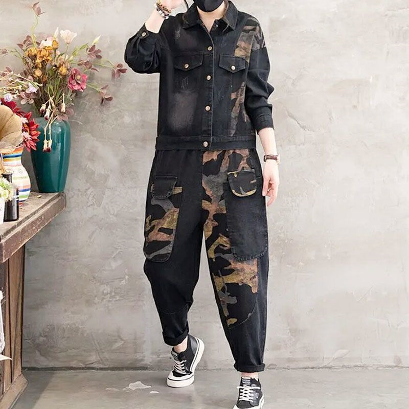 2025 Autumn Denim jacket Suits - Women'S Fashion Denim Jacket บทวิจารณ์และราคา