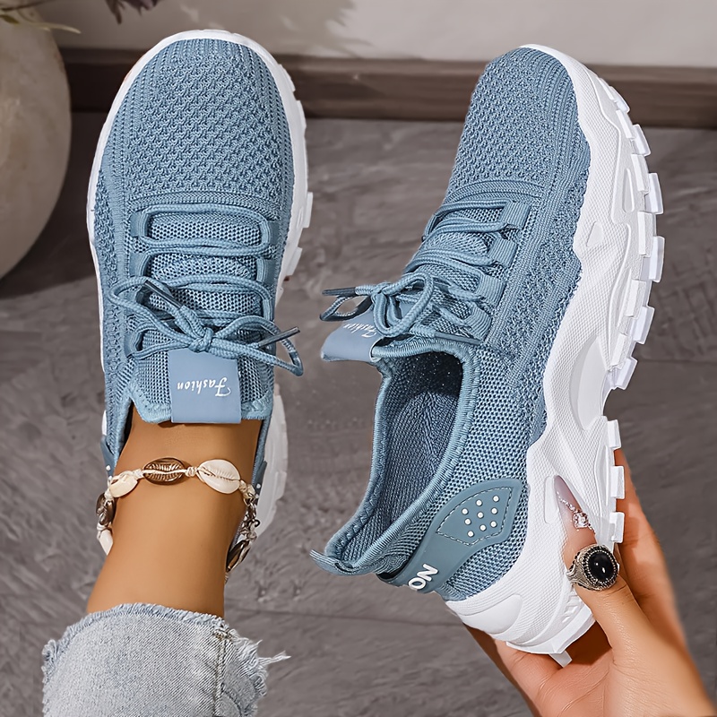 Breathable Knit Sneakers Fashi - Women'S Fashion Show บทวิจารณ์และราคา