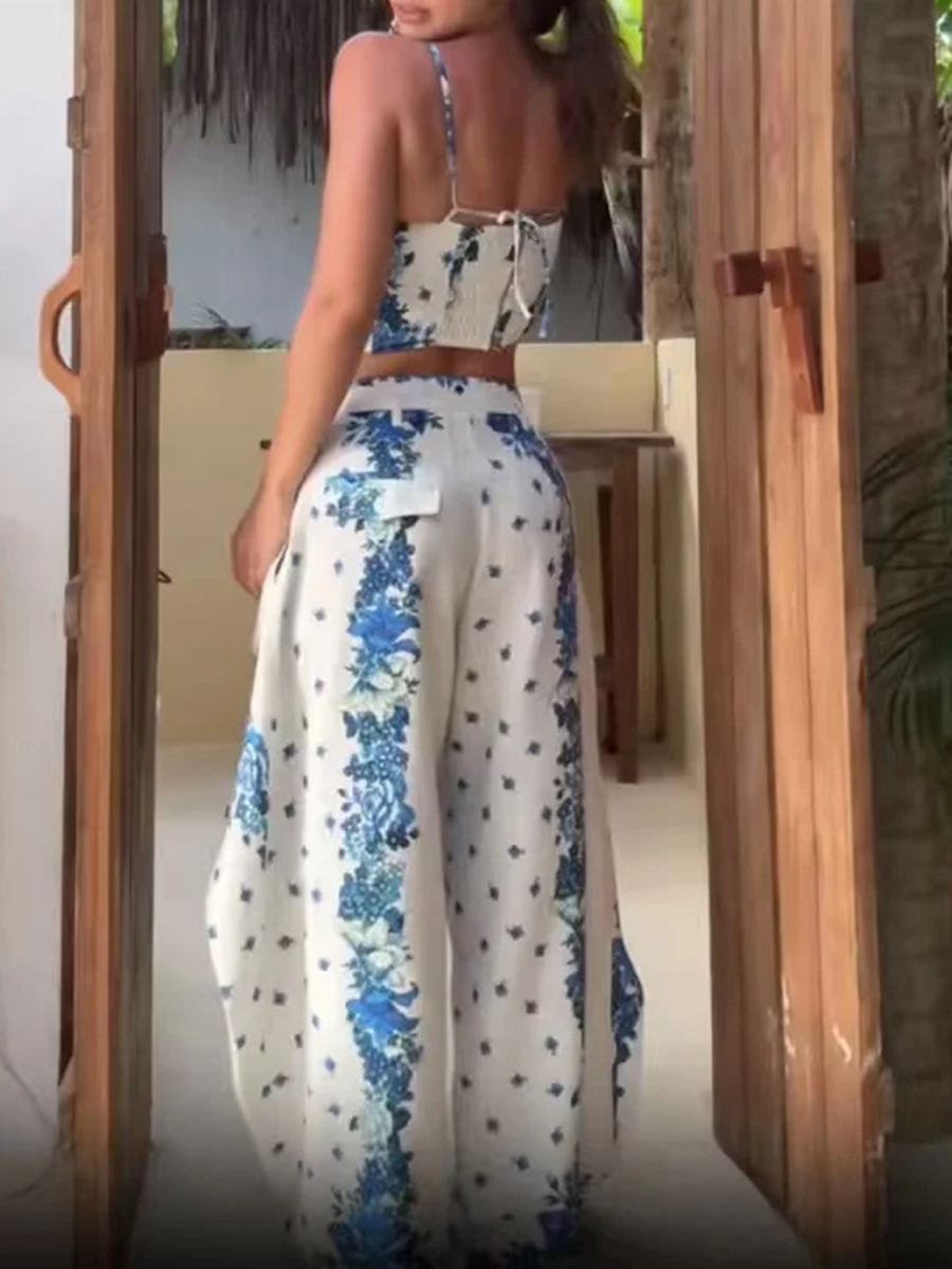 TWOTWINSTYLE Boho Floral Print - Corset Top Boned บทวิจารณ์และราคา