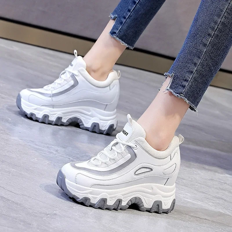9CM Genuine Leather Platform W - Women'S Fashion Show บทวิจารณ์และราคา