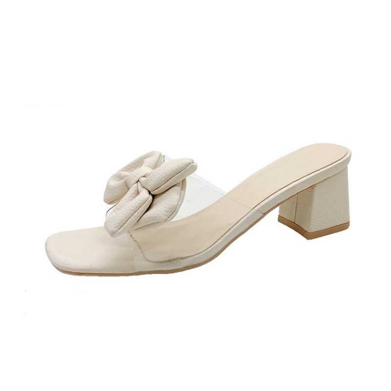 Heeled Women Slippers Bow High - Women'S Fashion For Summer 2025 บทวิจารณ์และราคา