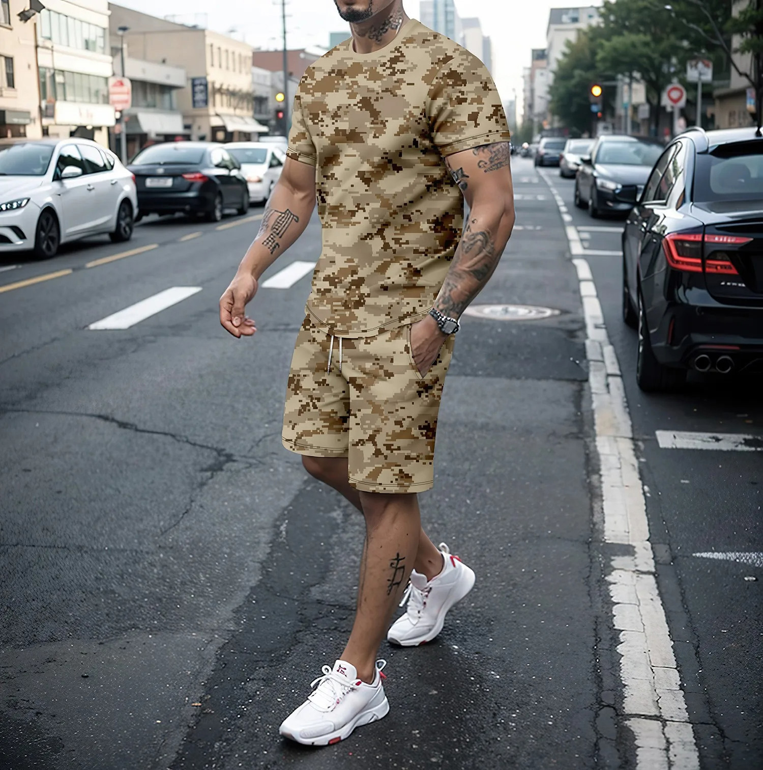Camouflage Outdoor Tracksuits  - Women And Men Fashion บทวิจารณ์และราคา