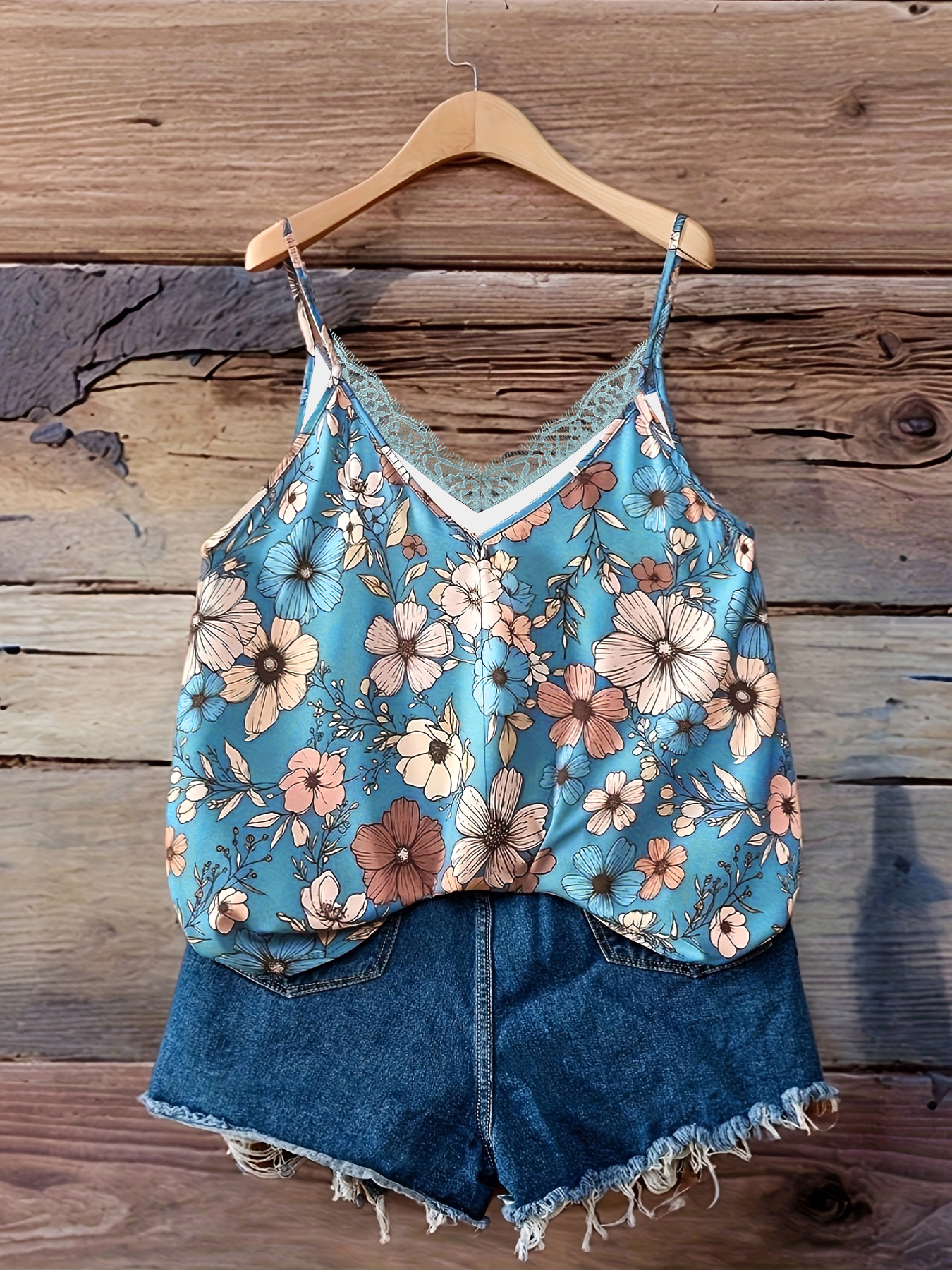 Summer fashion new plus size w - Lace Trim Cami บทวิจารณ์และราคา