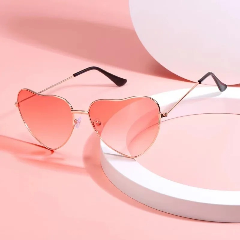Fashion Heart Shaped Metal Sun - Women'S Fashion Eyeglasses บทวิจารณ์และราคา