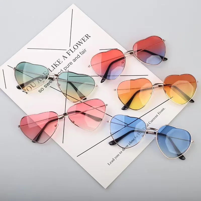 Fashion Heart Shaped Metal Sun - Women'S Fashion Eyeglasses บทวิจารณ์และราคา