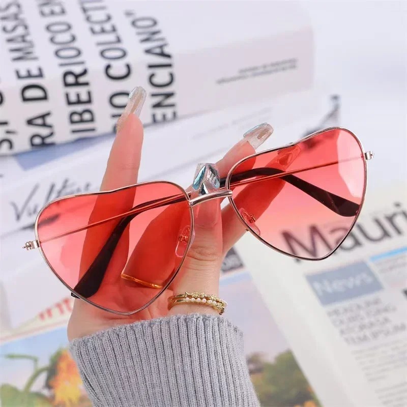 Fashion Heart Shaped Metal Sun - Women'S Fashion Eyeglasses บทวิจารณ์และราคา