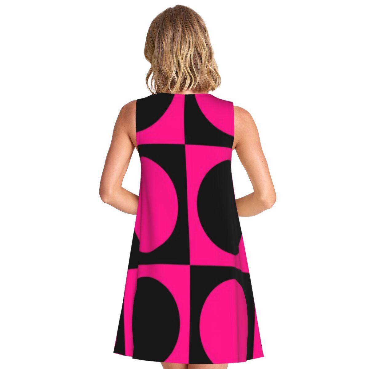 60s Pink Circle Mod Mondrian W - Women'S Fashion In The 60S บทวิจารณ์และราคา