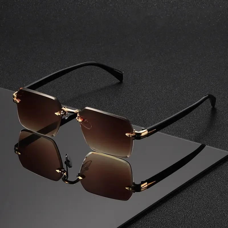 Rimless Sunglasses Rectangle F - Women'S Fashion Eyeglasses บทวิจารณ์และราคา