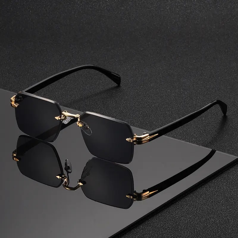 Rimless Sunglasses Rectangle F - Women'S Fashion Eyeglasses บทวิจารณ์และราคา
