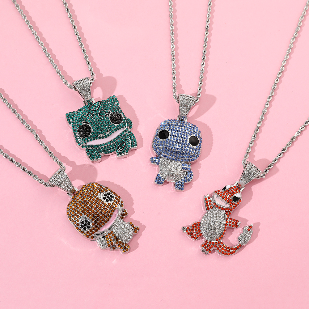 Diamond Studded Squirtle Neckl - Women Fashion Japan บทวิจารณ์และราคา
