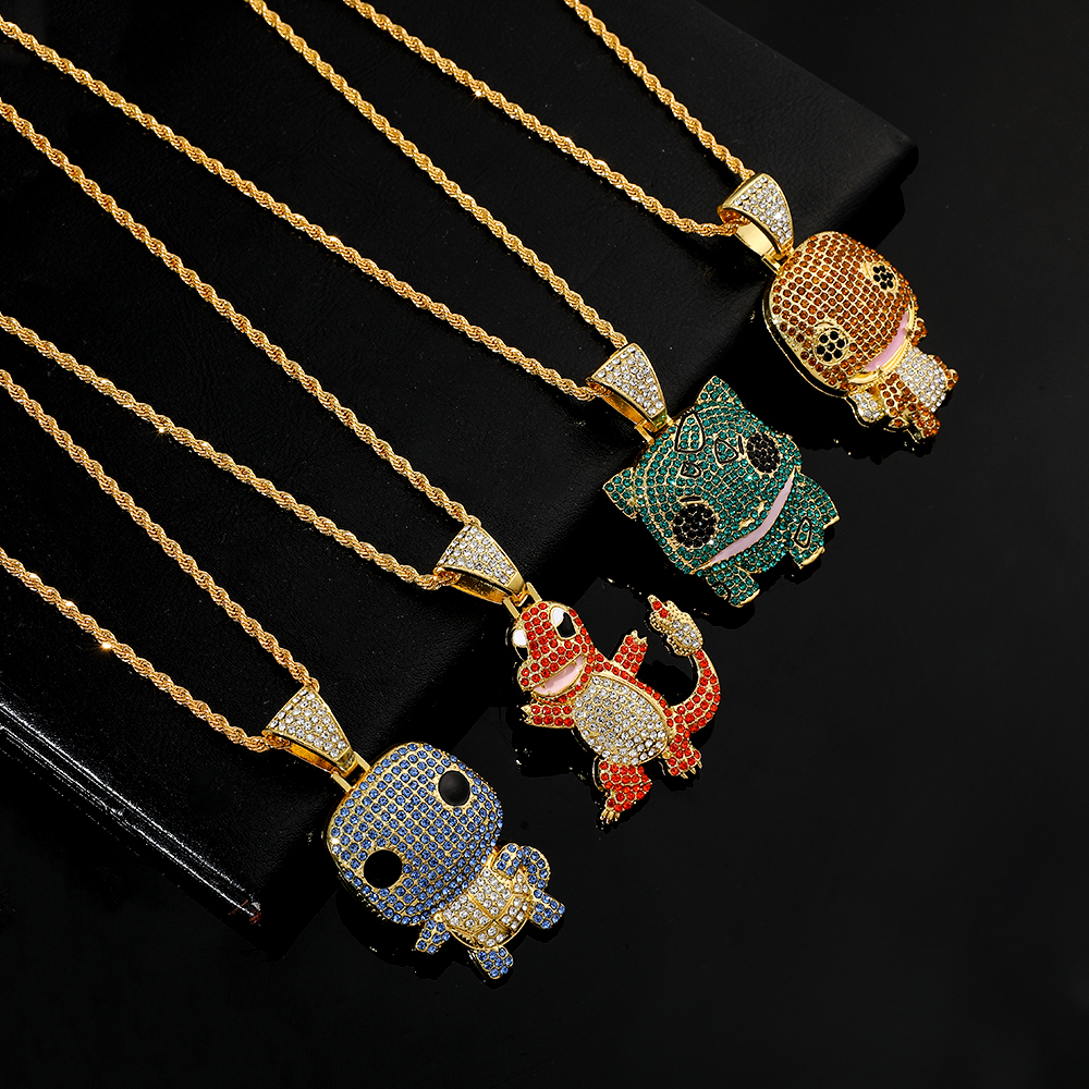 Diamond Studded Squirtle Neckl - Women Fashion Japan บทวิจารณ์และราคา