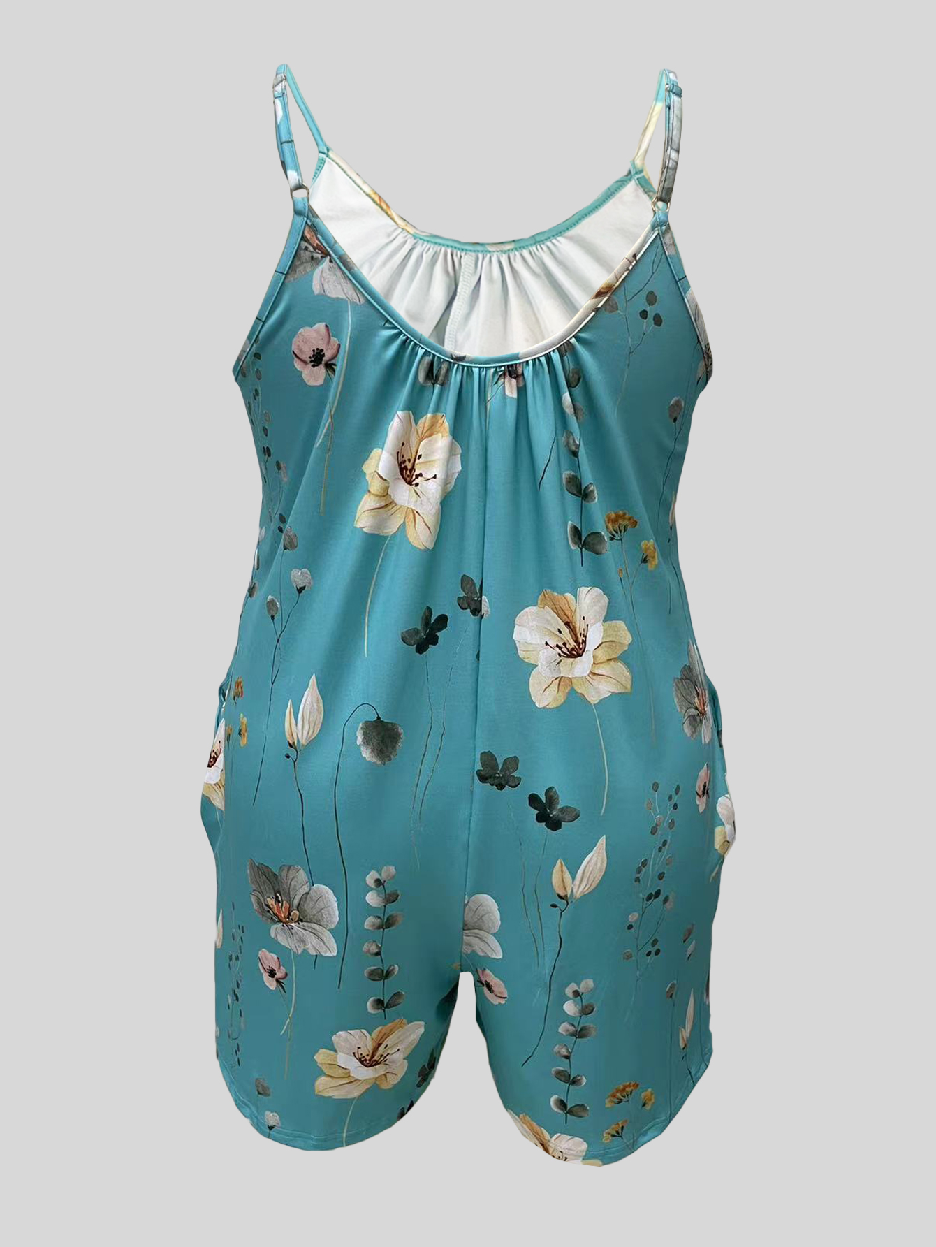 Plus Size Allover Print Cami R - Lace Trim Cami บทวิจารณ์และราคา