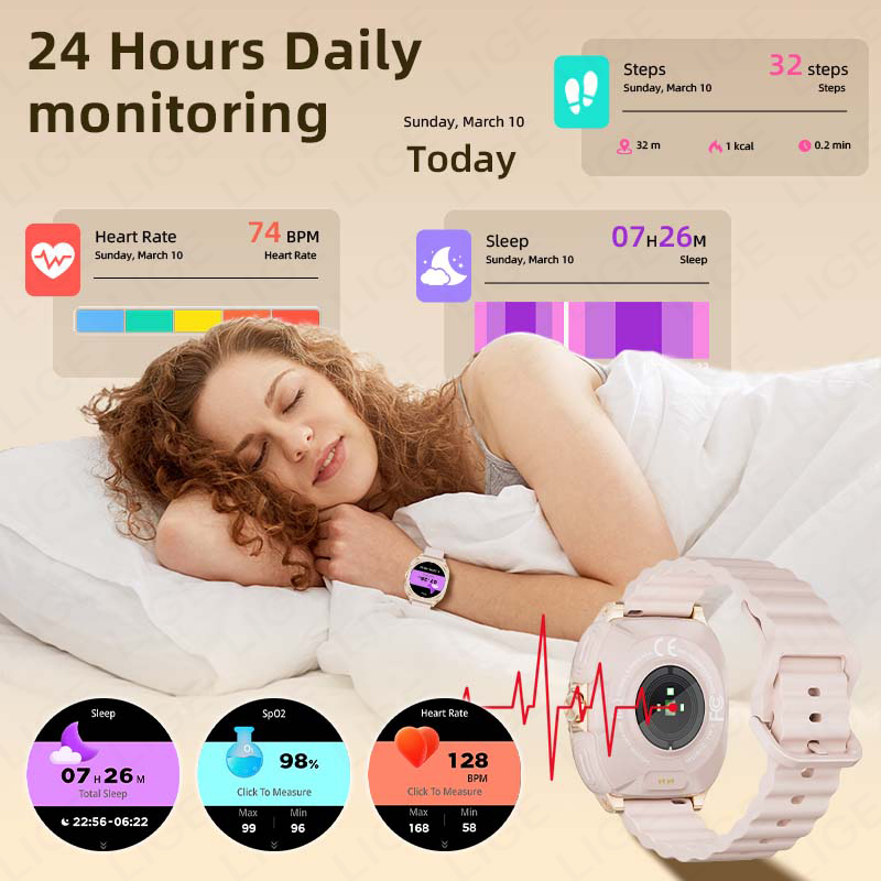 LIGE 2 In 1 TWS Headset Smart  - Women Fashion Week 2026 บทวิจารณ์และราคา