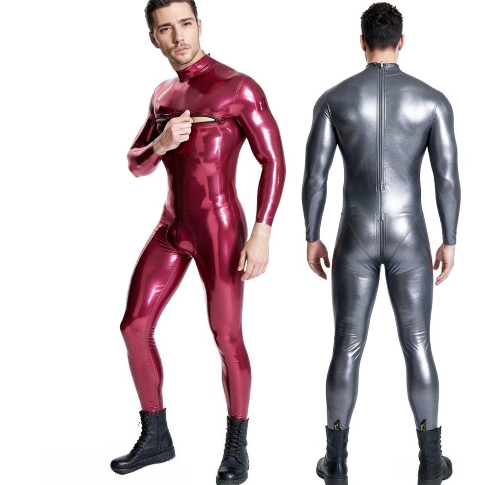 Rubber Bodysuit Latex Suit Tur - Turtleneck Bodysuit บทวิจารณ์และราคา