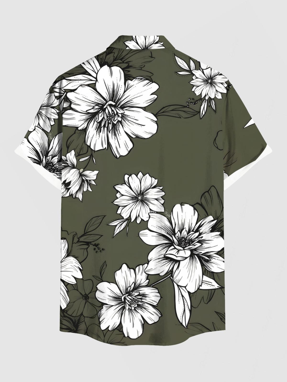 Flowers Leaf Printed Plus Size - Lace Trim Cami บทวิจารณ์และราคา