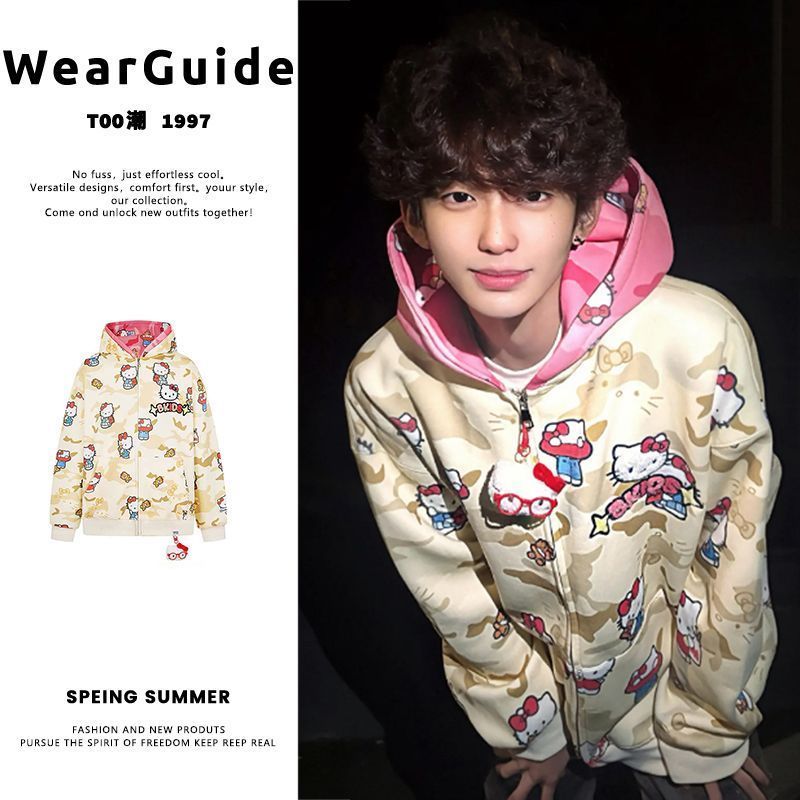 Ins New Hello Kitty Bapes Camo - Women Fashion Japan บทวิจารณ์และราคา