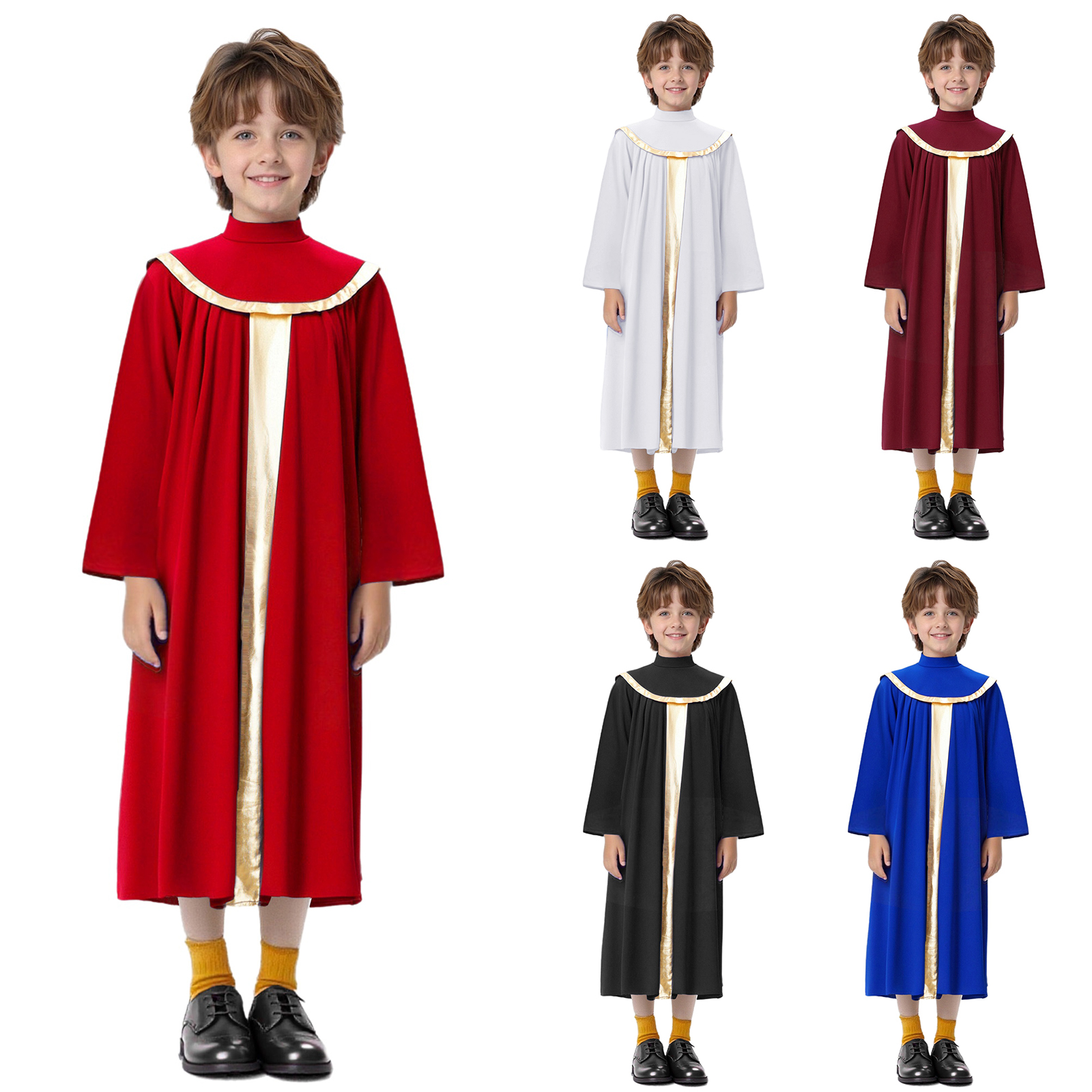 Boys Girls Church Choir Robe C - Turtleneck Bodysuit บทวิจารณ์และราคา