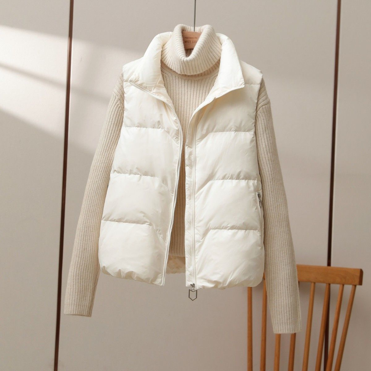 2025 New Winter Warm Cropped V - Puffer Vest Fashion Women บทวิจารณ์และราคา