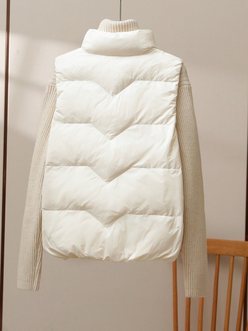 2025 New Winter Warm Cropped V - Puffer Vest Fashion Women บทวิจารณ์และราคา
