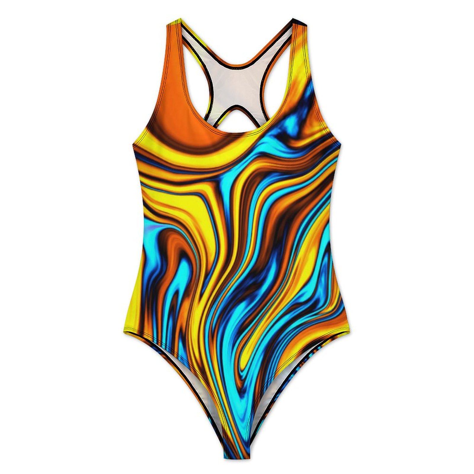 Golden Retro 60s Swimsuit Abst - Women'S Fashion In The 60S บทวิจารณ์และราคา