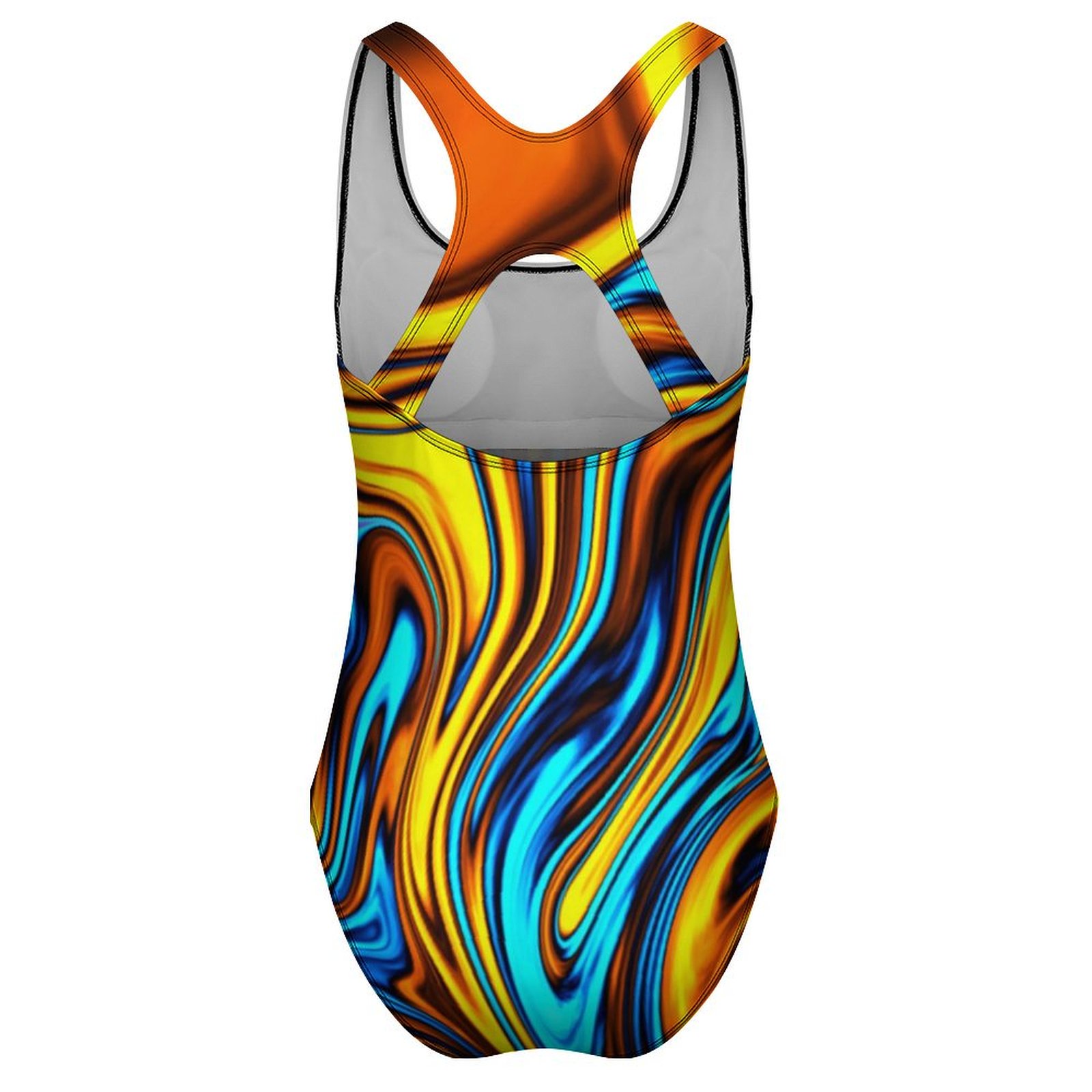 Golden Retro 60s Swimsuit Abst - Women'S Fashion In The 60S บทวิจารณ์และราคา