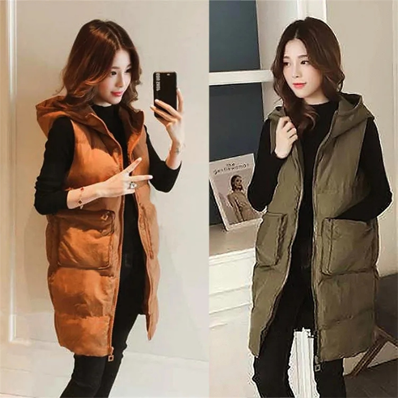 2026 New Winter Sleeveless Tan - Puffer Vest Fashion Women บทวิจารณ์และราคา