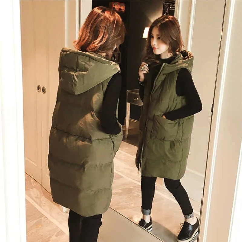 2026 New Winter Sleeveless Tan - Puffer Vest Fashion Women บทวิจารณ์และราคา