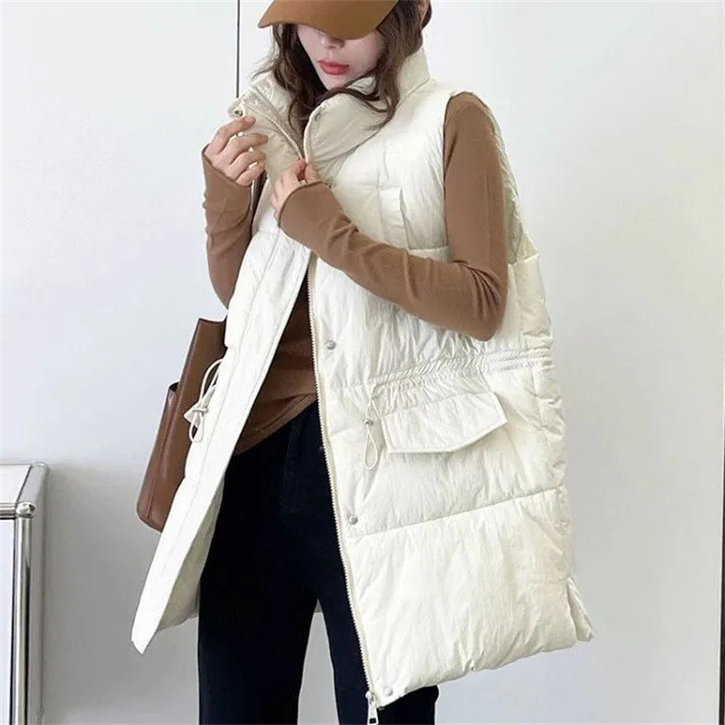 2025 New Women's Medium-length - Puffer Vest Fashion Women บทวิจารณ์และราคา
