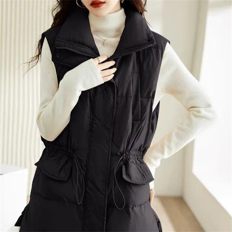 2025 New Women's Medium-length - Puffer Vest Fashion Women บทวิจารณ์และราคา
