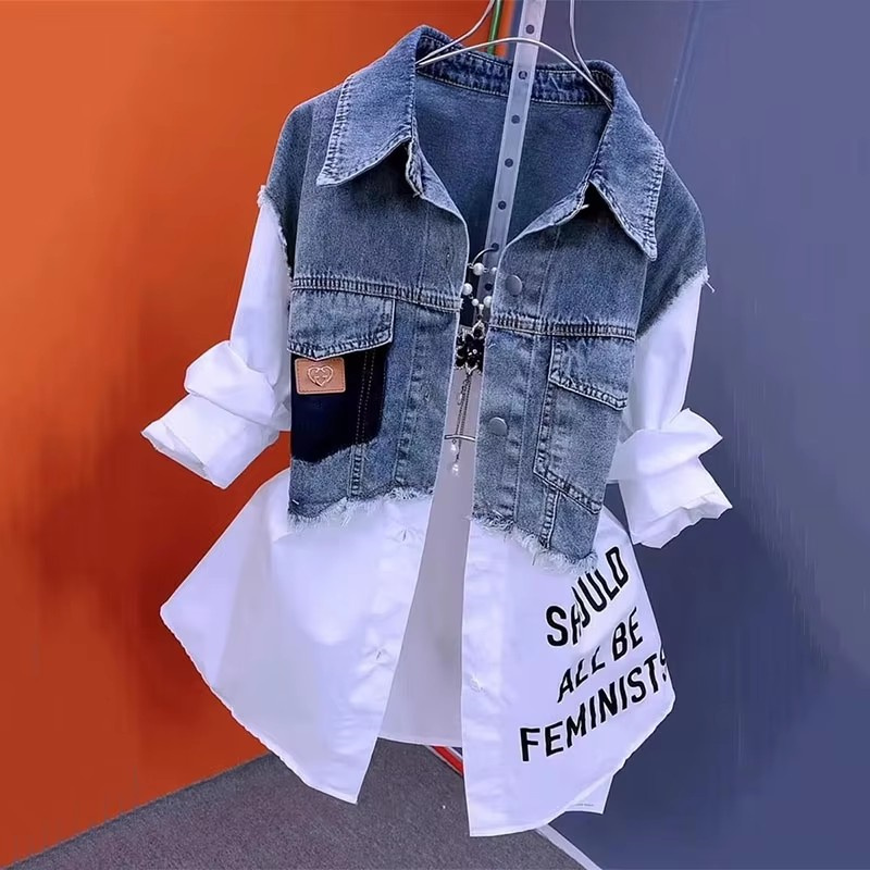 2025 New Spring/Summer Fashion - Women'S Fashion Denim Jacket บทวิจารณ์และราคา