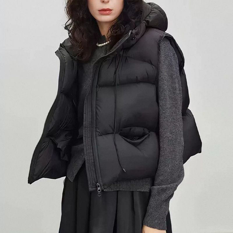 Women White Duck Down Vest Win - Puffer Vest Fashion Women บทวิจารณ์และราคา