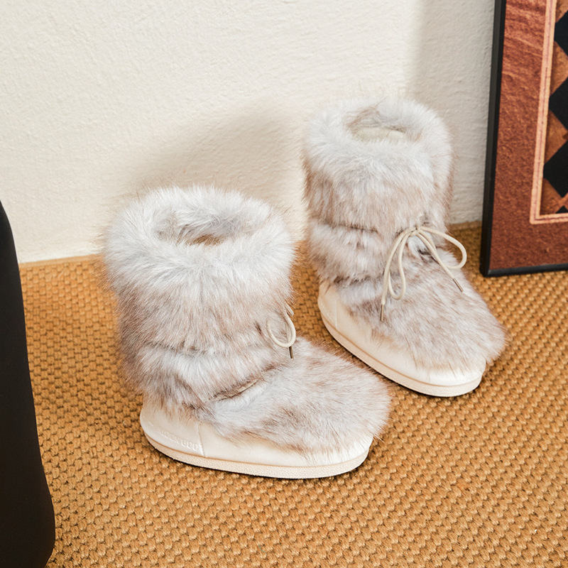 Winter Women Fashion Moon Boot - Women Fashion Online บทวิจารณ์และราคา