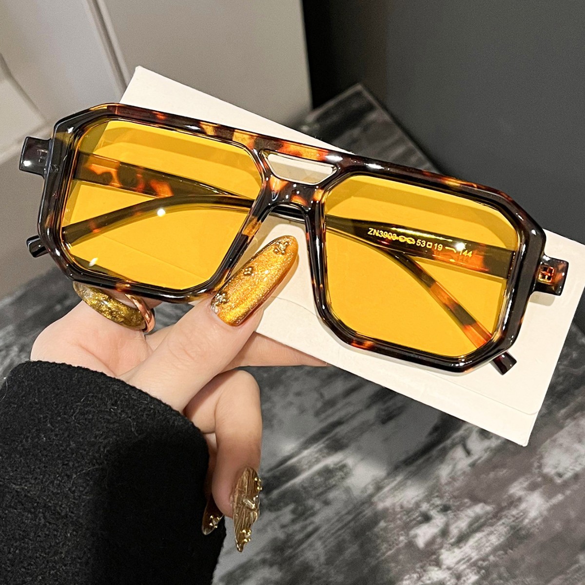 New Retro Square Double Beam S - Women'S Fashion Eyeglasses บทวิจารณ์และราคา