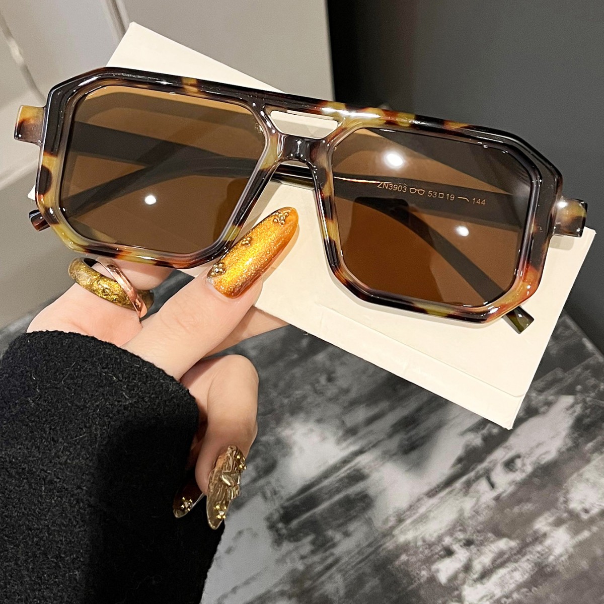 New Retro Square Double Beam S - Women'S Fashion Eyeglasses บทวิจารณ์และราคา